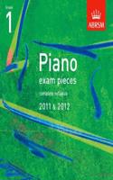 Piano Exam Pieces 2011 & 2012 CD, Grade 1: (ABRSM Exam Pieces)