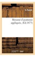 Résumé d'Anatomie Appliquée