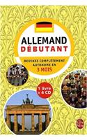 Coffret Allemand Debutant Livre 4 CD