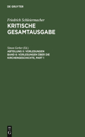 Vorlesungen Über Die Kirchengeschichte