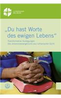 Du Hast Worte Des Ewigen Lebens