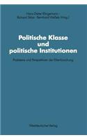 Politische Klasse Und Politische Institutionen