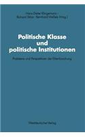 Politische Klasse und politische Institutionen