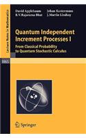 Quantum Independent Increment Processes I