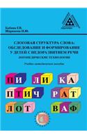 Syllabic structure of the word: (Russian)