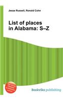 List of Places in Alabama: S-Z(English)