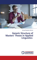 Generic Structure of Masters' Theses in Applied Linguistics