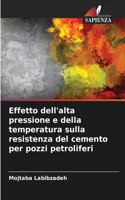 Effetto dell'alta pressione e della temperatura sulla resistenza del cemento per pozzi petroliferi
