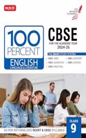 MTG 100 Percent English Language & Literature For Class 9 CBSE Board Exam 2024-25 | Chapter-Wise Self-evaluation Test, Theory, Diagrams Available All in One Book | As Per Rationalised NCERT & CBSE Syllabus