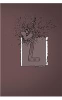 L: Letter L Initial Alphabet Monogram Notebook Monogrammed Writing Journal Diary, Men Boys Kids Girls Women, 110 Pages, 6x9, Soft Cover, Matte Finish