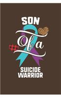 Son Of A Suicide Warrior: Suicide Awareness Leopard Buffalo Plaid Family Gift