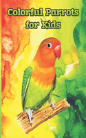 Colorful parrots for kids: Parrot birds coloring books for kids ages 2-4 4-8