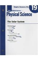 Holt Science Spectrum Physical Science Chapter 19 Resource File: The Solar System