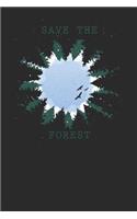 Save The Forest: Birds Notebook, Graph Paper (6 x 9 - 120 pages) Animal Themed Notebook for Daily Journal, Diary, and Gift