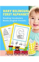 Baby Bilingual First Alphabet Reading Vocabulary Books (English Finnish)