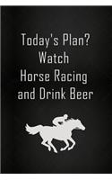 Undated Day Planner: Thick (119 Pages) - Horse Racing Gifts For Men