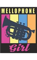 Mellophone Girl: Funny Marching Band Orchestra Women Composition Notebook 100 College Ruled Pages Journal Diary