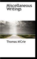 Miscellaneous Writings: (English)
