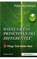 What Great Principals Do Differently