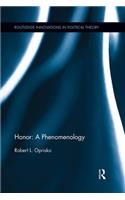 Honor: A Phenomenology