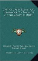 Critical and Exegetical Handbook to the Acts of the Apostles (1883)