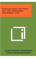 Vedanta And The West No. 158, November-December, 1962
