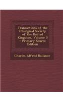 Transactions of the Otological Society of the United Kingdom, Volume 5