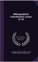 Bibliographical Contributions, Issues 27-34