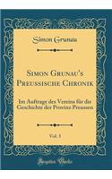 Simon Grunau's Preussische Chronik, Vol. 3