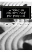 Writing an effective NSF pre-proposal