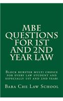 MBE Questions for 1st and 2nd Year Law