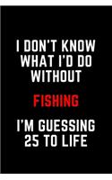 I Don't Know What I'd Do Without Fishing I'm Guessing 25 To Life