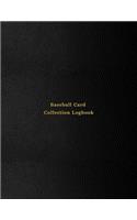 Baseball Card Collection Logbook