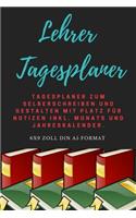 Lehrer Tagesplaner Notizbuch