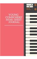 Young Composer's Music Sheet Journal