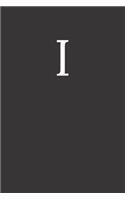 Buchstabe I Notizbuch