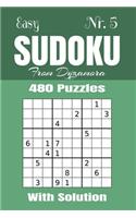 Easy Sudoku Nr.5: 480 puzzles with solution