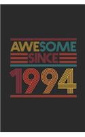 Awesome Since 1994: Graph Ruled Notebook - Journal for Birthday Gift Idea