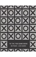 Tic Tac Toe Game Book: 120 Page Grid Sheet Book With 1,440 Blank Grid Sheets For Kids (8.5 x 11 in.)