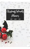 Christmas Calendar Planner 2019 2020 2021