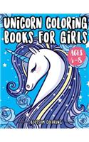 Unicorn Coloring Books for Girls 4-8