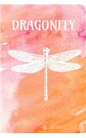 Dragonfly: Notebook 6x9 200 Pages Blank Ruled Lines