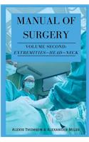 Manual of Surgery, Volume Second