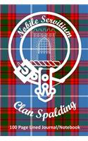 Clan Spalding 100 Page Lined Journal/Notebook