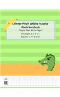 Chinese Pinyin Writing Practice Blank Notebook