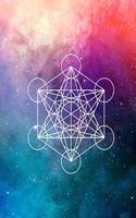 Metatron's Cube Universe 8.5 X 11 150 Pages College Ruled Lined Journal Notebook