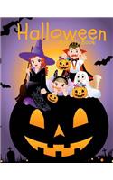 Halloween Activity Book: Over 60 Activity Pages and Coloring Pages: Halloween Activities: Mazes Word Search Matching Tracing and More!(Holiday Activity Books for Kids)
