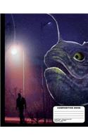 Purple Sea Monster on Land Composition Notebook - Graph Paper - 200 Pages / 100 Sheets, 8-1/2