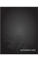Notebook grid: Metal background: Notebook Journal Diary, 120 pages, 8" x 10"