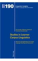 Studies in Learner Corpus Linguistics